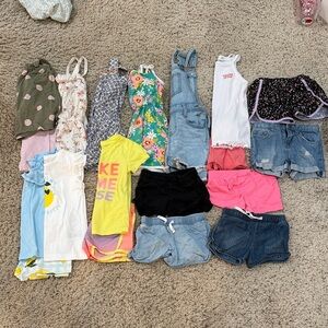 Girls 4t romper and shorts lot